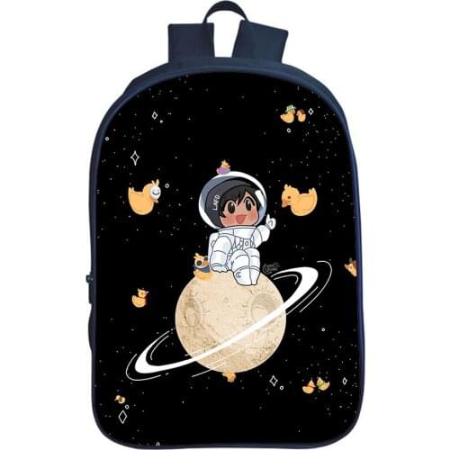 Fashion Quackity Backpack Boy Girl School Bags Teen Large Capacity Bookbag Children Bag Students Daily Knapsack Women Mochila