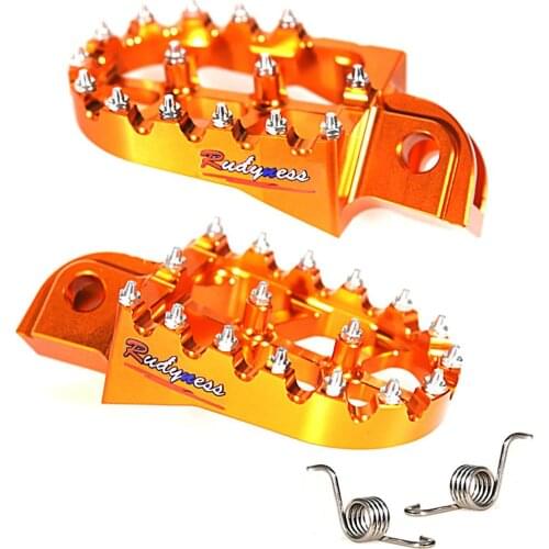 Motorcycle Billet MX Wide Foot Pegs Pedals Rest Footpegs For KT SX SXF EXC EXCF XC XCF XCW XCFW SMC 65 85 125 150 200 250 -530