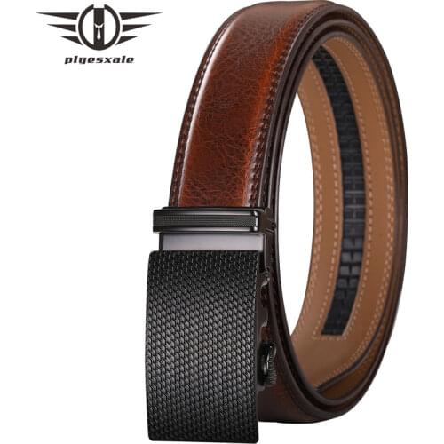 2021 New Arrival Belts Men Real Cow Leather Business Luxury Designer Waist Belt Male Cowboy Automatic Cinturon Hombre B367