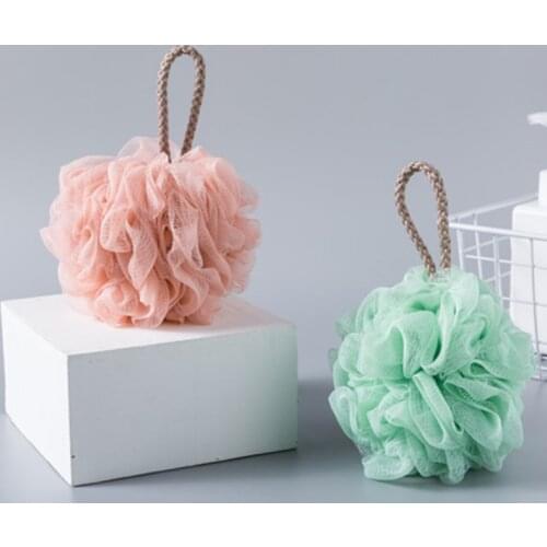 Candy Colors Soft Bath Ball Adult Bath Products Rub Back Foaming Bath Ball Bath Rub Large Bath Flower Spong