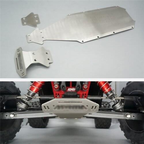 Stainless Steel Chassis Armor Bumper Durable Anti-collision Guard Board for Arrma Kraton EXB 1/8 Xinkatun