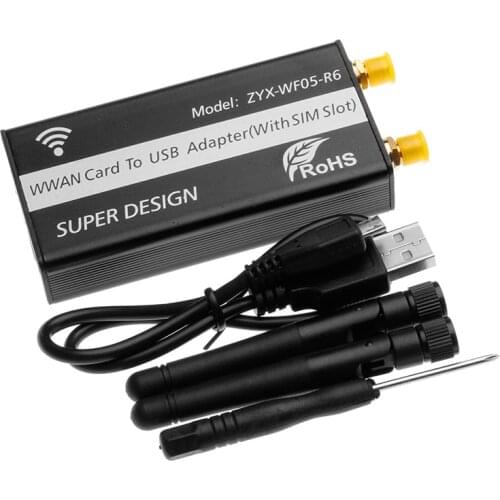 NGFF(M.2) to USB Adapter With SIM Card Slot for WWAN/LTE/4G Module Hot Supports Plug & Play and Hot-Swapping