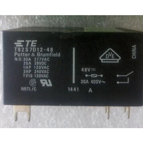 Wholesale 10pcs/lot relay T92S7D12-48