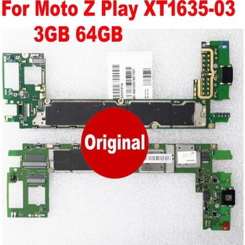 Original New Mobile Electronic Panel Mainboard Motherboard Circuits Card Fee For MOTOROLA Moto Z Play XT1635-03 Plate Flex Cable