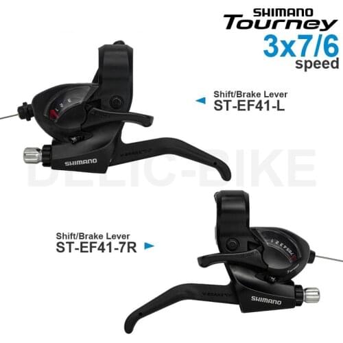 SHIMANO TOURNEY 3x7 speed Shifters Groupset ST-EF41-L and ST-EF41-7R TY - EZ FIRE PLUS - Shift/Brake Lever Original Parts