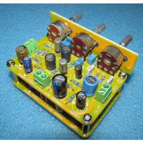 Negative feedback treble bass tone board for input and output of all germanium tubes, control range -10dB-+ 10dB (80Hz)