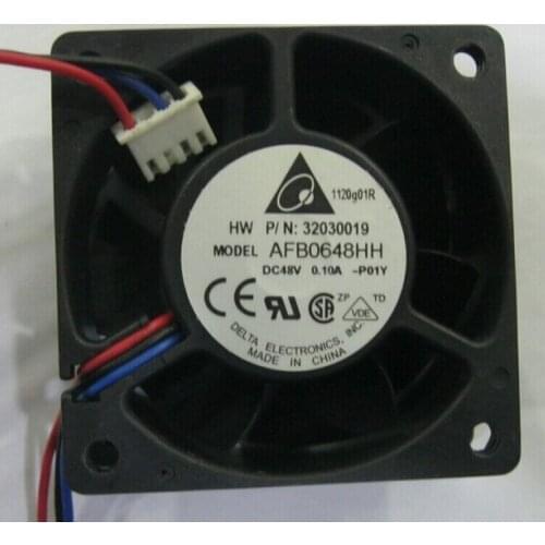 Genuine DELTA AFB0648HH 6025 0.12A 60*60*25mm DC 48V 2 wire double ball inverter fan