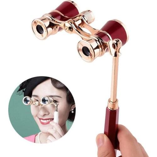 Portable strap handle/womens chain strap concert binoculars opera theater horse racing concert elegant fashion telescope gift