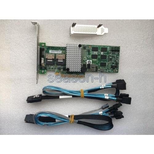 LSI00202 Megaraid SAS 9260-8i RAID controller+SFF-8087 to (4) 7-Pin SATA cables
