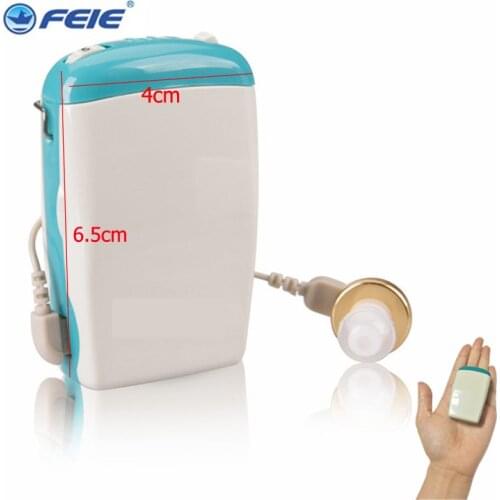 S-6D High Power Wired Box Mini Hearing Aids Pocket Digital Hearing Aid Adjustable Best Sound Amplifier Ear Care Tools