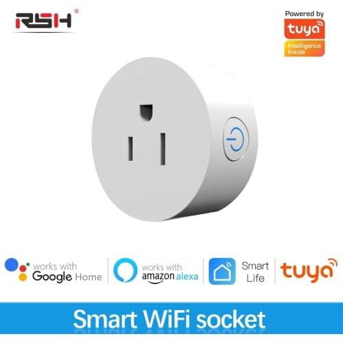 RSH Mini UNS Wifi Smart Plug Surge Protector 110-230V Stimme Control Timer Smart Buchse Arbeit mit Alexa google Home Tuya