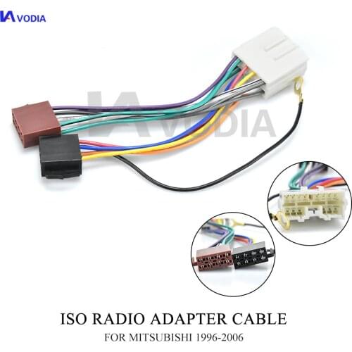 12-017 Cable Fitting Connectors ISO standard WIRING HARNESS for MITSUBISHI Radio Adapter