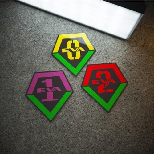 Car Styling Vinyl Decals Motorcycle Auto Oil Tank Body Sticker for Cartoon Classic NERV EVA Machine Anime Runaway