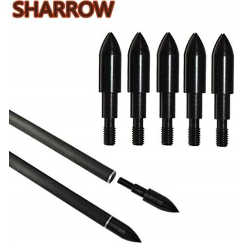 50Pcs 100Grain 125 Grain Archery Arrow Field Points Screw on Bullet Arrow Tips Arrowhead For Arrow Practice Shooting Accessories