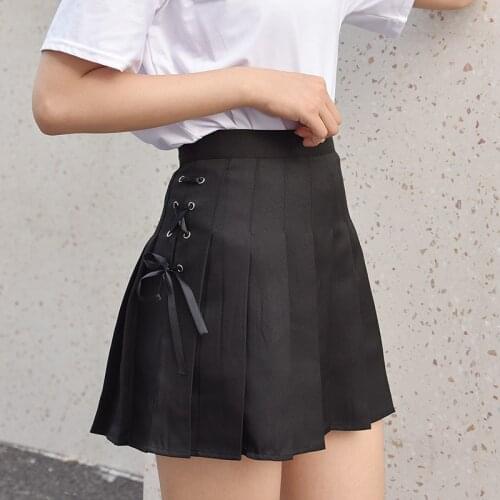Tennis Skirt With Shorts Plus Size 2XL Winter Skirts Girls College Pleated Shirk High Waist Mini Short Dress For Cheerleader