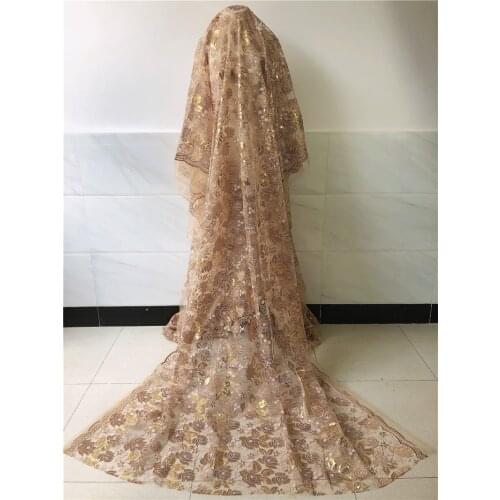 Top quality JRB-62703 French net lace fabric for party dress Beautiful embroidered African tulle lace fabric