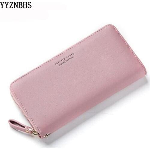Women Clutch Pink Wallets Phone Pocket Purse Card Holder Women Long Wallet Lady Fashion Long Coin Burse Pasjeshouder Carteira