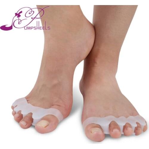 1 Pair Silicone Foot Care Inserts Pad Bunion Protector Toe Separators Straightener Spreader Correctors Hallux Valgus Correction