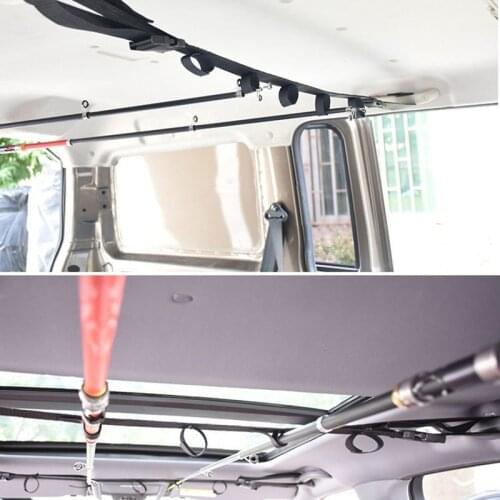 1pcs/2 pcs Fishing Rod Car Bracket With Support Belt With Bracket System Fishing Car Interior Kidnapping Fishing Tools
