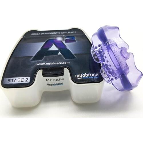 1 Pcs Dental Orthodontic Teeth Trainer Myobrace A2 Large/MRC Appliance A2 for Adults Use/A2 Myobrace Dental Trainer