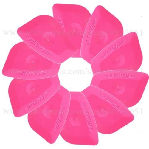 10pcs Mini Pink Wrap Squeegee Multilateral Auto Car Home Office Window Film Installation Tint Scraper Glass Cleaning Tools 10A25
