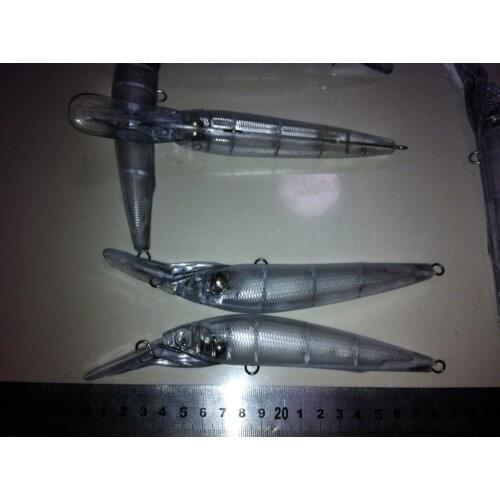 5Pcs Unpainted Hard Baits Fishing Lure Bodies 6 1/2 Inch 7/8 OZ Blank lures JS#15