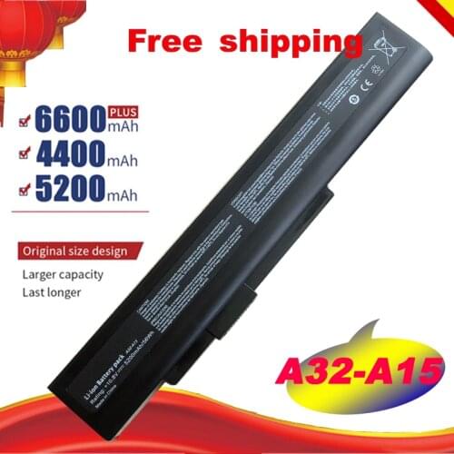 6 cells laptop battery A42-A15 for MSI Medion Akoya E6221 E6227 E7219 P6631 P6815 P7621 P6634 P7815 Erazer X6815 X6816