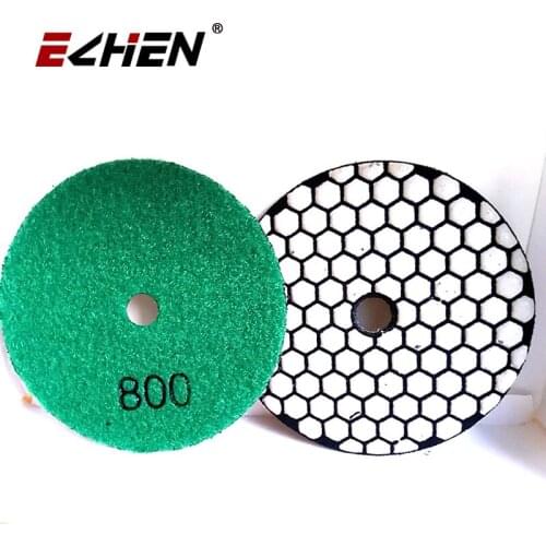 6 Pcs Grinding Tools Diamond Marble Granite Polishing Pad Grit #800 Dry Use Stone Sanding Disc Hand Polisher
