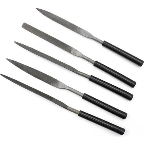 10Pcs/set 140mm x 3mm Diamond Mini Plastic Needle File Set Handy Tools for Ceramic Glass Gem Stone Hobbies and Crafts Durable