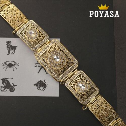 Free shippping Moroccan Shining Square Caftan wedding gold and silver Metal belt for women