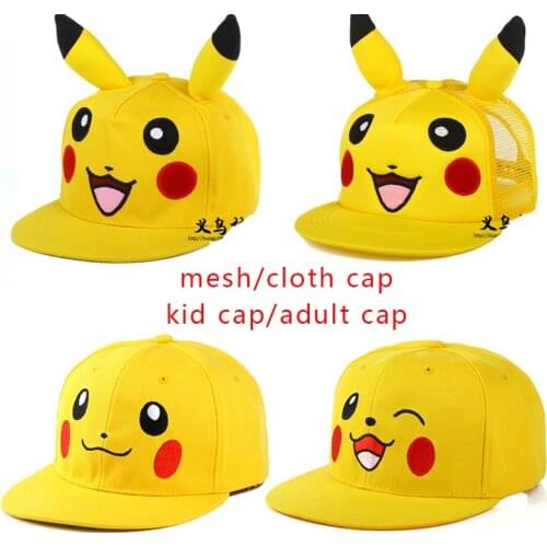 Anime Pokemon Kids Baseball Cap Children Hat Unisex Adjustable Adjustable Hat Pokemon Hip Hop Cap Outdoor Casual Fashion Sun Hat