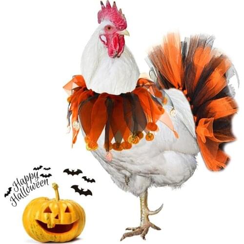 Pet Color Chicken Duck Goose Christmas Halloween Color Matching Collar Festive Accessories