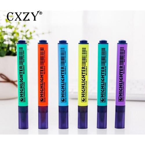CXZY Mini Candy color Highlighter Pens set hilighter light scribble Pen liquid chalk Art pastel chalkboard Mark Japanese 1M801