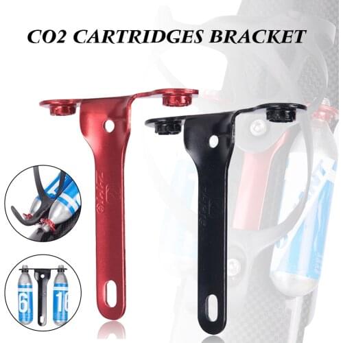 Bike Inflating Bottle Holder CO2 Cartridges Bracket Water Bottle Cage Mount Bicycle Air Pump Clip Inflator Holder for MTB Bike