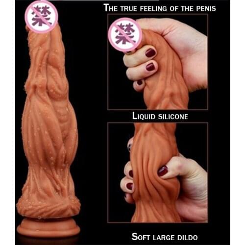 Sex shop Masturbation pagoda double liquid silicone anus dildo buttocks plug imitation phallus female masturbation device adult