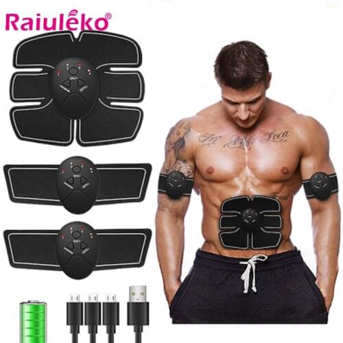 EMS Wireless Muscle Stimulator Smart Fitness Abdominal Training Electric Weight Loss Stickers Body Slimming Belt Unisex