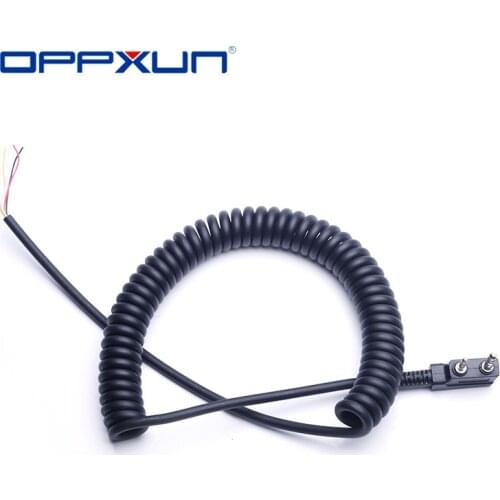 Hot DIY K Head Walkie Talkie Speaker Cable For Baofeng UV5R Kenwood TK-240 Linton Hand 2 Pin 4 Wire Mic Microphone Speaker Line