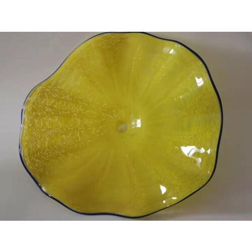 Hot Sale Glass Wall Decorative Plates Modern Light as Restaurant Wall Art Decoration