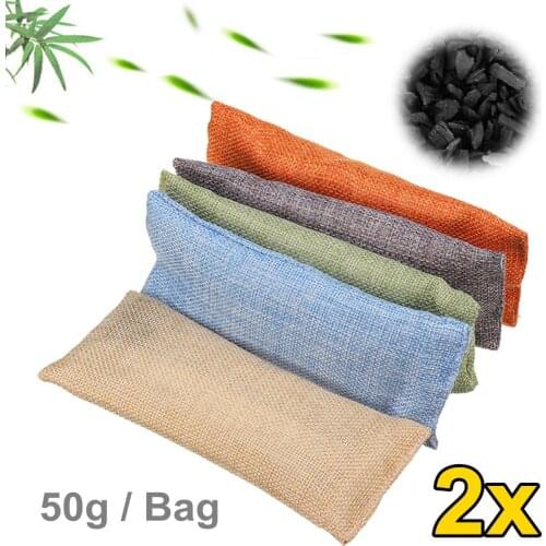 2 bags/set of air purifier bag car room shoes bamboo charcoal dehumidifier deodorant air purifier bag natural air purifier bag