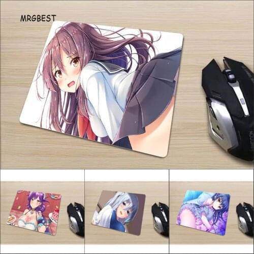 MRGBEST Mice Mat Small Size 220x180x2mm Comfortable Non-slip Rubber Mousepads Anime Sexy Beauty for Player