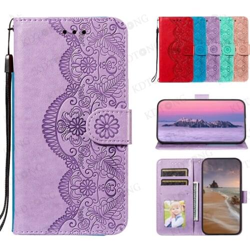 New Mandala Flip Leather Case For XIAOMI RedMi NOTE 6 8 8T 9 9T 10 10S Pro Max 10X Embossed Folding Bracket Phone Case Shell