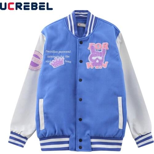 Patch Embroidery Sleeve PU Jacket Mens Autumn Contrast Paneled Varsity Jacket Streetwear Loose Patchwork Outerwear Men