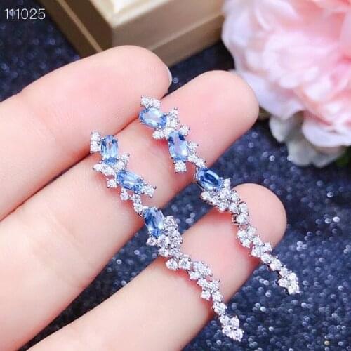 The Best Anniversary Gift Topaz Earring Natural And Real 925 Sterling Silver Topaz Earring