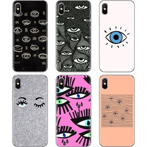 For Huawei P8 P9 P10 P20 P30 P Smart 2019 Honor Mate 9 10 20 8X 7A 7C Pro Lite Eyes Soft Silicone Case