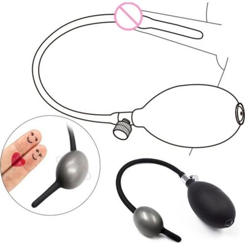 OLO Inflatable Urethral Dilator Catheter Urethra Masturbator Male Genital Protector Sex Toys For Men Chastity Penis Dilatore