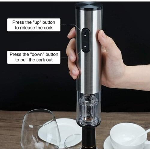 NHBR Electric Wine Opener Automatic Wine Bottle Opener Corkscrew Wine Opener with Foil Cutter Resuable Wine Opener