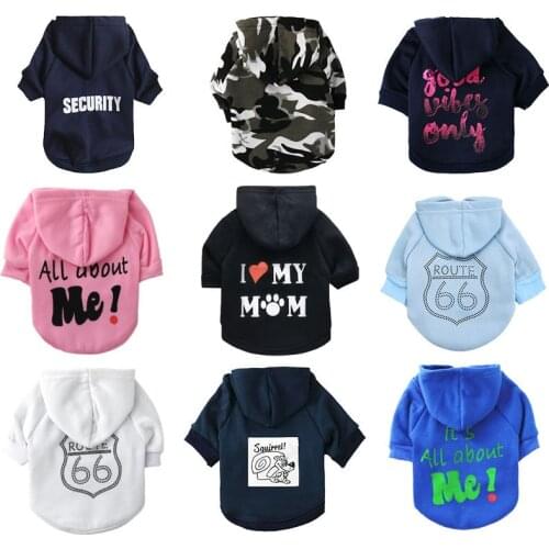 Dog Clothes Winter Soft Pet Hoodie Cotton Puppy Dogs Costume Dogs Coat Jacket Chihuahua Pet Clothes For Small Medium Dogs Pug