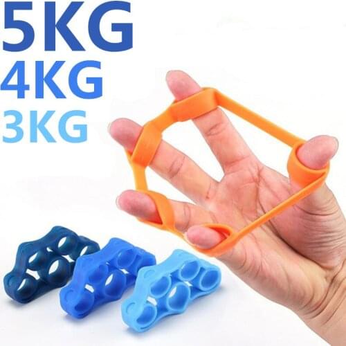 Finger Rehabilitation Silicon Rubber Hand Grip Ring Hand Grip Strengthener Finger Expander Band Hand Protable Fitness Equipment