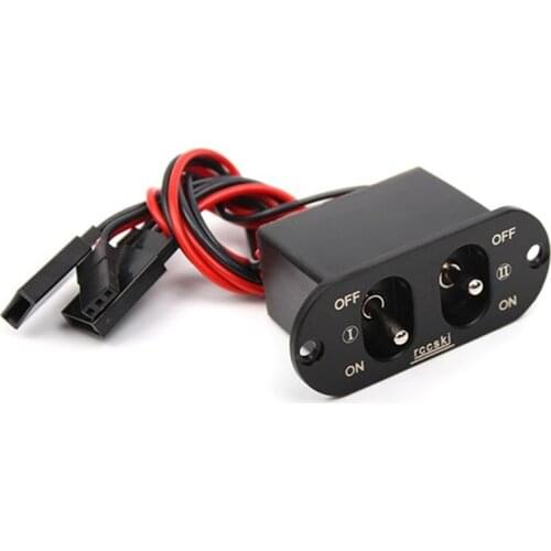 ST3004 15A High Current Two-Way Double Switch Rc Vehicle / Boat / Fixed-Wing Aircraft Universal Power Supply Switch For Rc Model