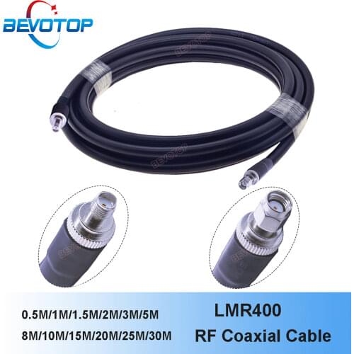 SMA LMR400 Cable SMA Female to RP SMA Male 50 Ohm Low Loss RF Adapter Pigtail WIFI Antenna Extension Cable Signal Booster Jumper